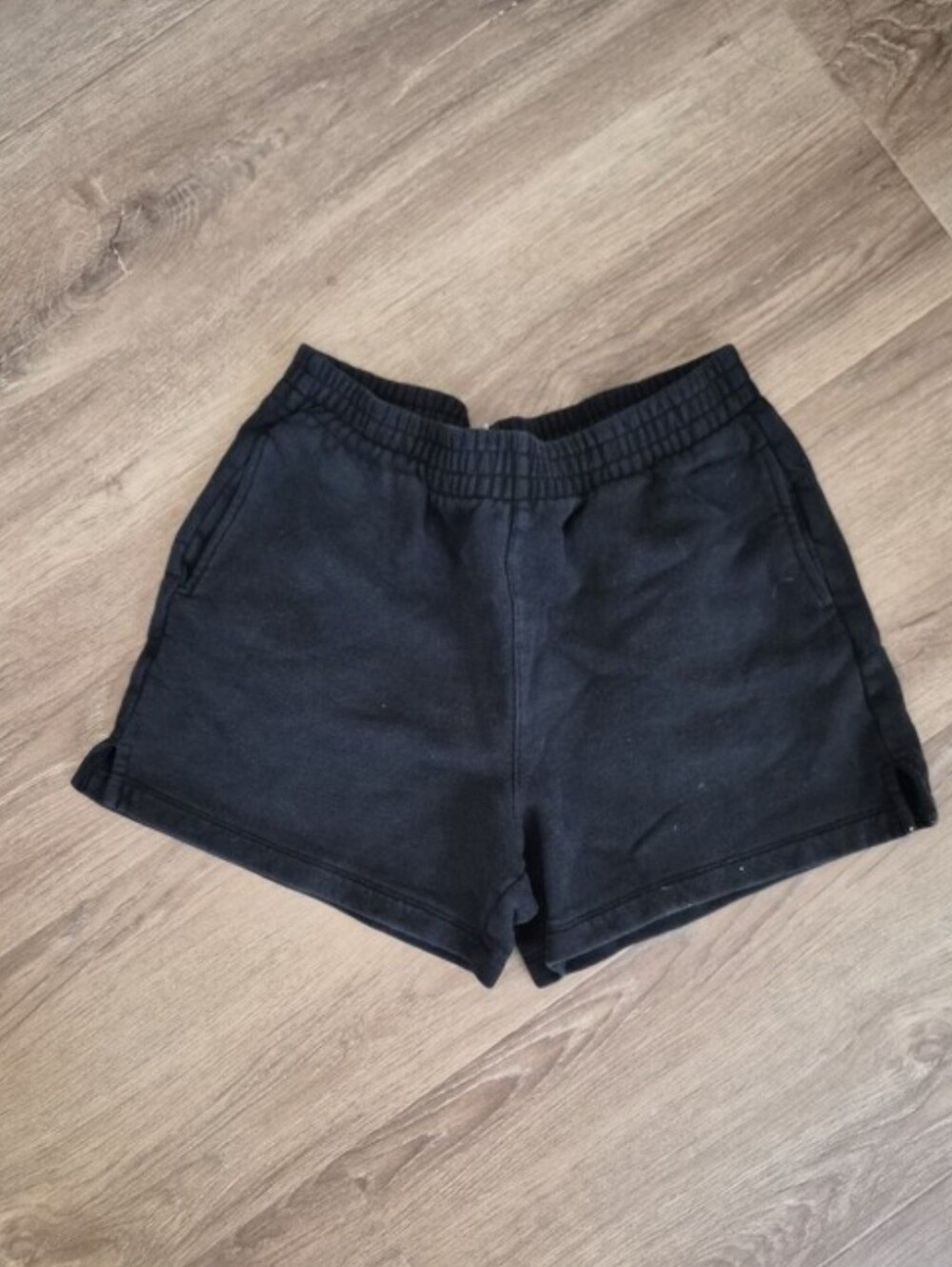 Reformation Black Women's Casual Elastic-Waist Shorts Small